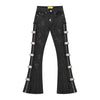 GUAPI / グアピ オール ブラック クロス バックル デニム 601allcrsbuckle