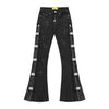 GUAPI / グアピ オール ブラック クロス バックル デニム 601allcrsbuckle