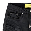 GUAPI / グアピ オール ブラック クロス バックル デニム 601allcrsbuckle