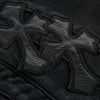 GUAPI / グアピ オール ブラック クロス バックル デニム 601allcrsbuckle