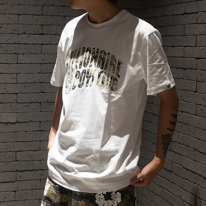 BILLIONAIRE BOYS CLUB / ビリオネア ボーイズ クラブ オーバーレイ カモ フィル アーチ ロゴ Tシャツ 601b26150