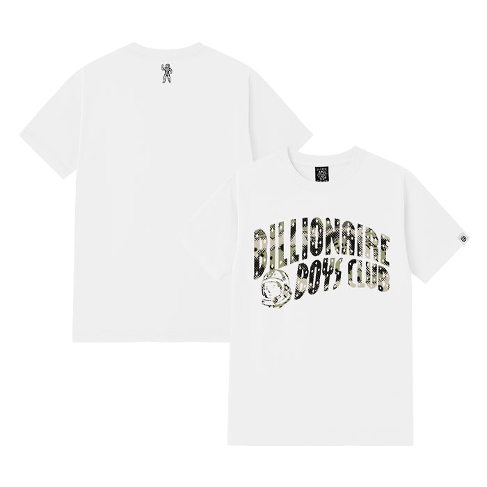 BILLIONAIRE BOYS CLUB / ビリオネア ボーイズ クラブ オーバーレイ カモ フィル アーチ ロゴ Tシャツ 601b26150