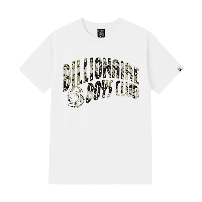 BILLIONAIRE BOYS CLUB / ビリオネア ボーイズ クラブ オーバーレイ カモ フィル アーチ ロゴ Tシャツ 601b26150
