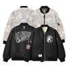 BILLIONAIRE BOYS CLUB × MANASTASH / ビリオネア ボーイズ クラブ × マナスタッシュ レザー スリーブ バーシティ ジャケット BBCJP261X001 601bbcjp261X001