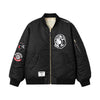 BILLIONAIRE BOYS CLUB × MANASTASH / ビリオネア ボーイズ クラブ × マナスタッシュ レザー スリーブ バーシティ ジャケット BBCJP261X001 601bbcjp261X001
