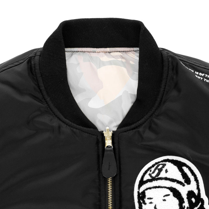 BILLIONAIRE BOYS CLUB × MANASTASH / ビリオネア ボーイズ クラブ × マナスタッシュ レザー スリーブ バーシティ ジャケット BBCJP261X001 601bbcjp261X001