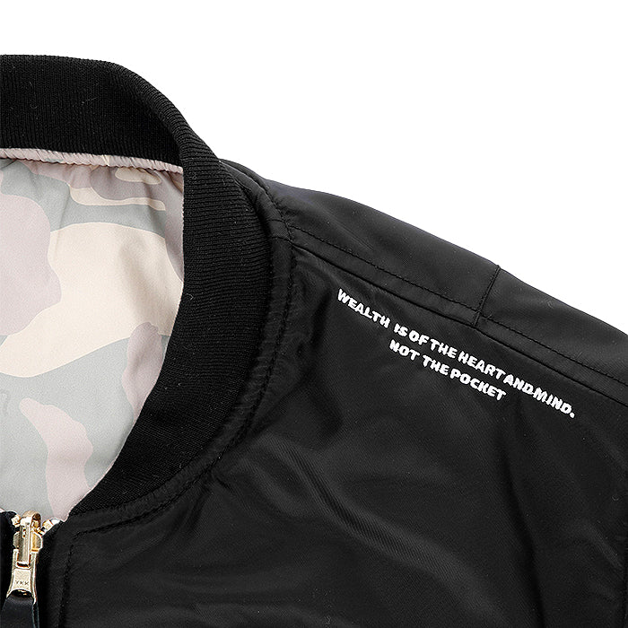 BILLIONAIRE BOYS CLUB × MANASTASH / ビリオネア ボーイズ クラブ × マナスタッシュ レザー スリーブ バーシティ ジャケット BBCJP261X001 601bbcjp261X001