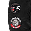 BILLIONAIRE BOYS CLUB × MANASTASH / ビリオネア ボーイズ クラブ × マナスタッシュ レザー スリーブ バーシティ ジャケット BBCJP261X001 601bbcjp261X001