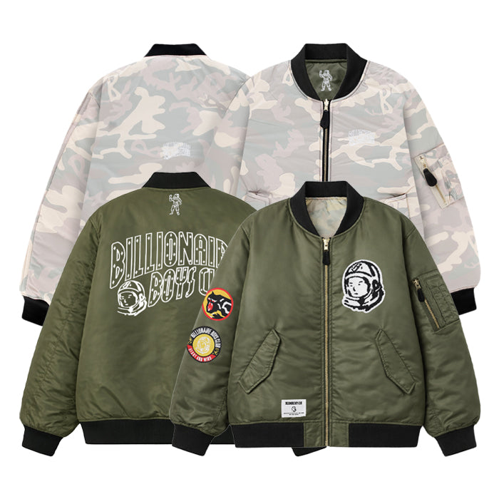 BILLIONAIRE BOYS CLUB × MANASTASH / ビリオネア ボーイズ クラブ × マナスタッシュ レザー スリーブ バーシティ ジャケット BBCJP261X001 601bbcjp261X001
