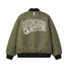 BILLIONAIRE BOYS CLUB × MANASTASH / ビリオネア ボーイズ クラブ × マナスタッシュ レザー スリーブ バーシティ ジャケット BBCJP261X001 601bbcjp261X001