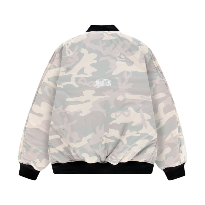 BILLIONAIRE BOYS CLUB × MANASTASH / ビリオネア ボーイズ クラブ × マナスタッシュ レザー スリーブ バーシティ ジャケット BBCJP261X001 601bbcjp261X001