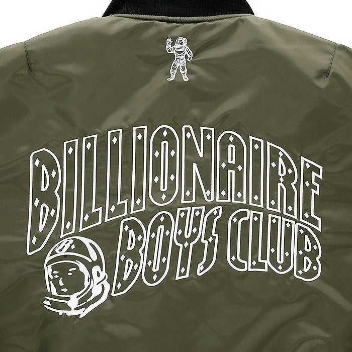 BILLIONAIRE BOYS CLUB × MANASTASH / ビリオネア ボーイズ クラブ × マナスタッシュ レザー スリーブ バーシティ ジャケット BBCJP261X001 601bbcjp261X001