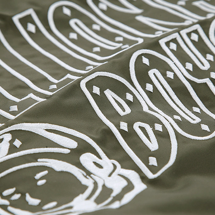 BILLIONAIRE BOYS CLUB × MANASTASH / ビリオネア ボーイズ クラブ × マナスタッシュ レザー スリーブ バーシティ ジャケット BBCJP261X001 601bbcjp261X001