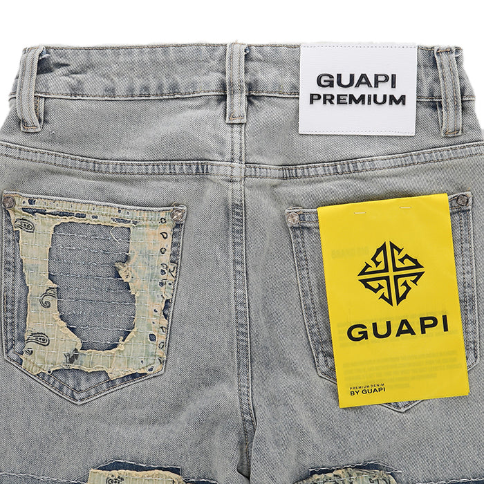 GUAPI VINTAGE PAISLEY DISTRESSED DENIM│グアピ ヴィンテージ
