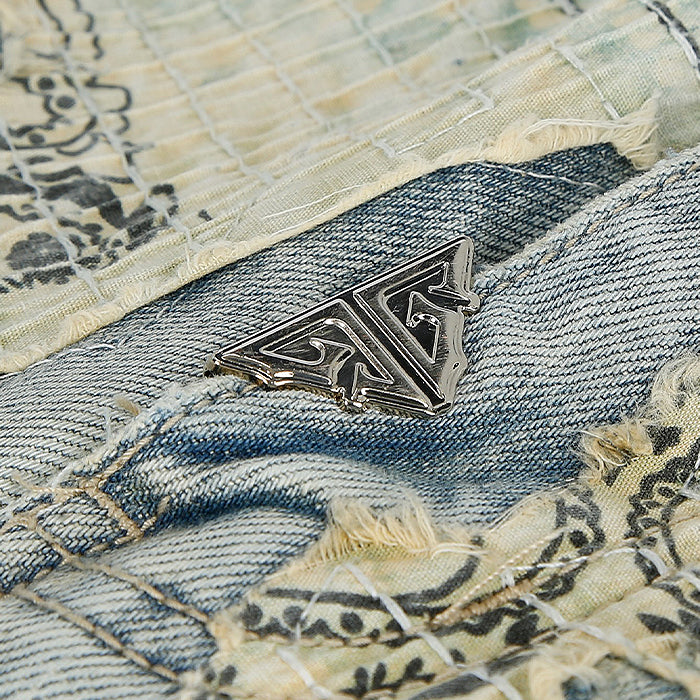GUAPI VINTAGE PAISLEY DISTRESSED DENIM│グアピ ヴィンテージ