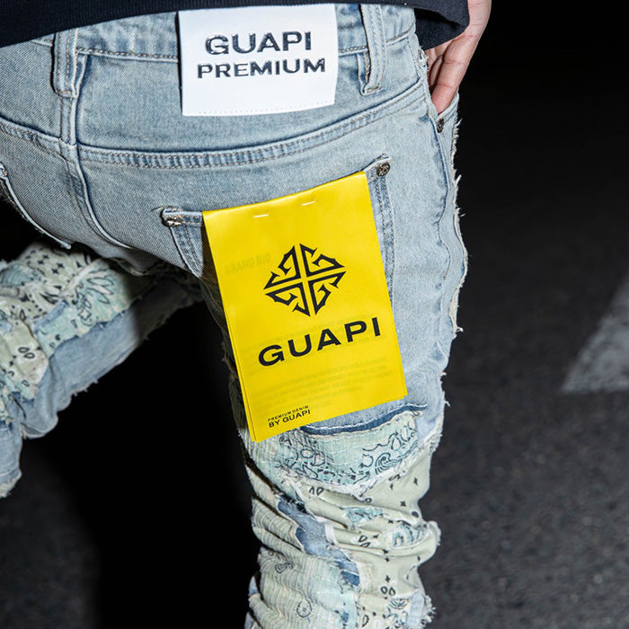 GUAPI VINTAGE PAISLEY DISTRESSED DENIM│グアピ ヴィンテージ