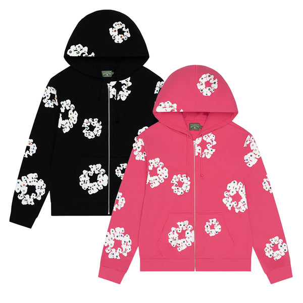 DENIM TEARS / デニムティアーズ ラインストーン リース フーディー 601fw25tzh1204