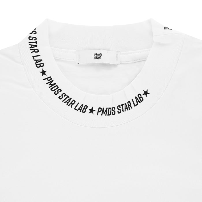 P.M.D.S. / ピーエムディーエス  ネック ロゴ ロング スリーブ Tシャツ 601mockneckstar
