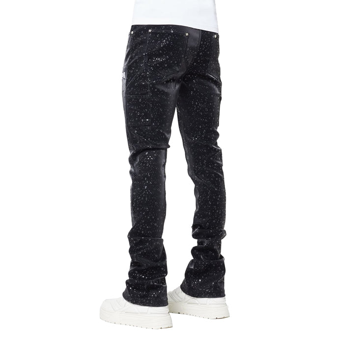 GUAPI / グアピ オブシディアン ブラック レイン ドロップ レザー