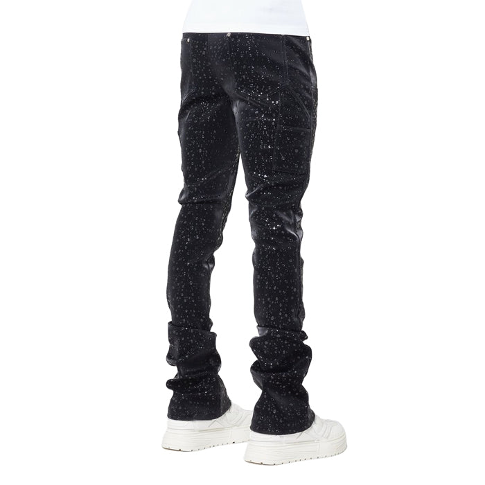 GUAPI / グアピ オブシディアン ブラック レイン ドロップ レザー