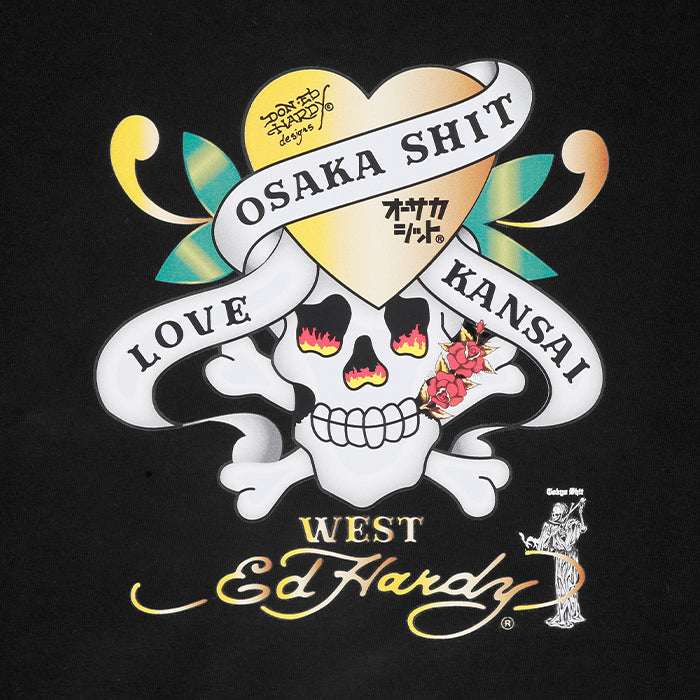 TOKYO SHIT / トウキョウシット オオサカシット ED スケルトン ハート ショートスリーブ Tシャツ 601osedskeleton