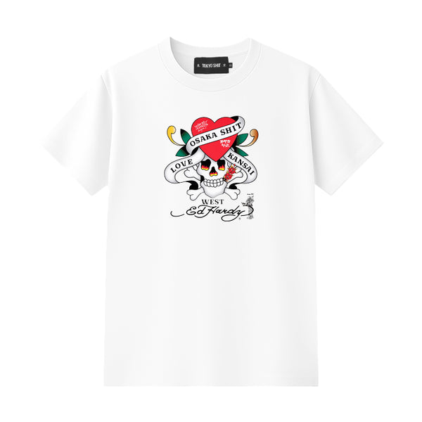 TOKYO SHIT / トウキョウシット オオサカシット ED スケルトン ハート ショートスリーブ Tシャツ 601osedskeleton