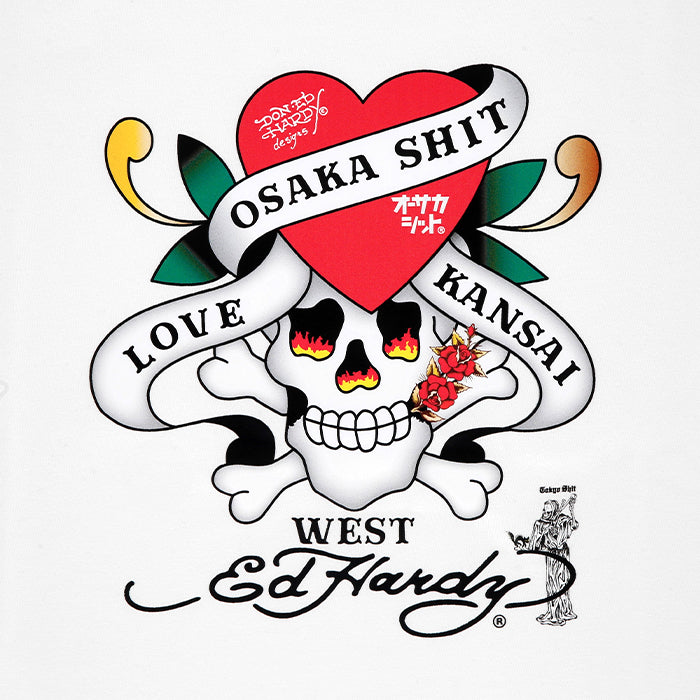 TOKYO SHIT / トウキョウシット オオサカシット ED スケルトン ハート ショートスリーブ Tシャツ 601osedskeleton