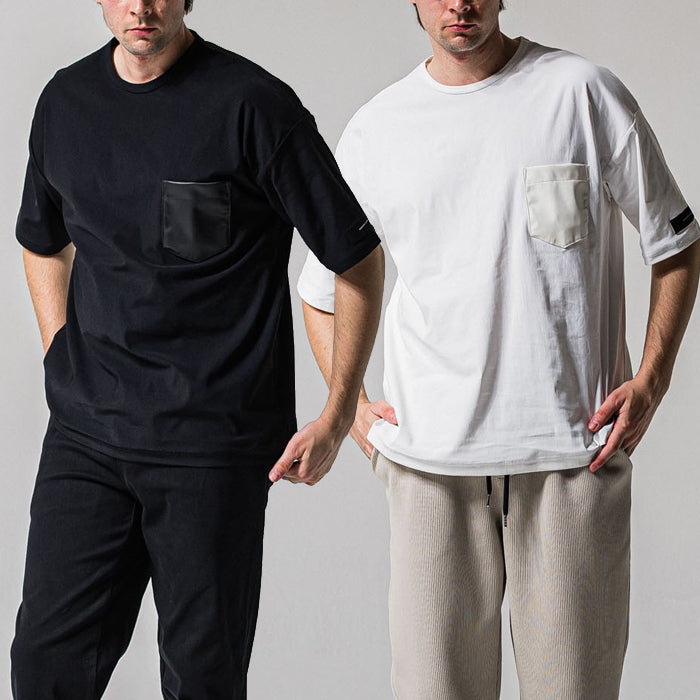 RESOUND CLOTHING / リサウンドクロージング レザー ポケット オーバー ナイロン Tシャツ RC39-T-005 601rc39t005