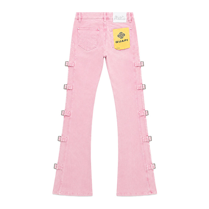 GUAPI / グアピ フレンチ ローズ クロス バックル デニム 601rosebuckle