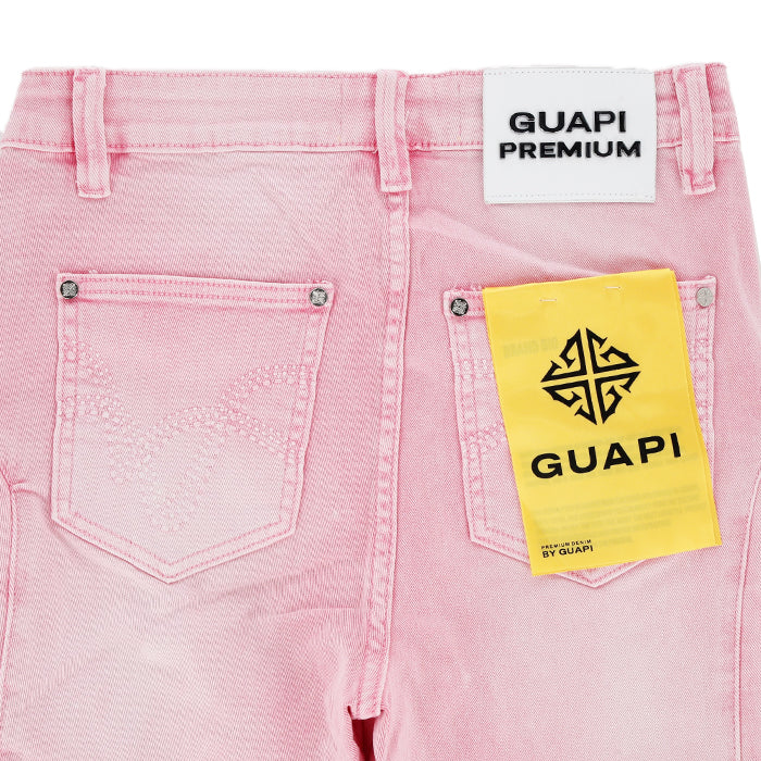 GUAPI / グアピ フレンチ ローズ クロス バックル デニム 601rosebuckle