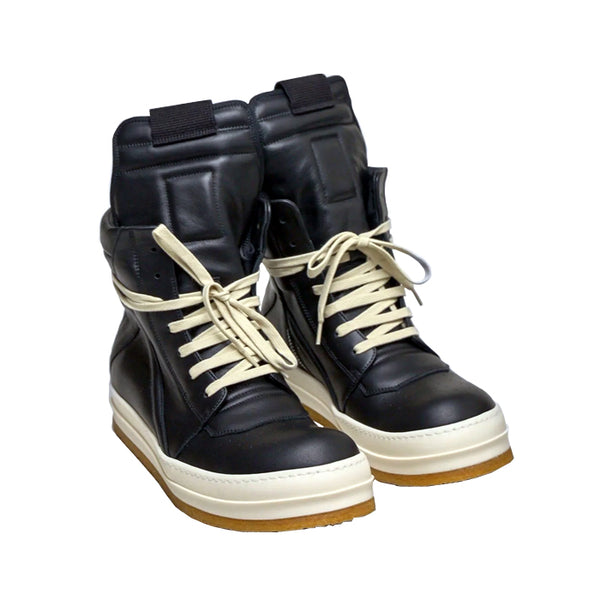 RICK OWENS / リックオウエンス クリープ ジオバスケット レザー スニーカー レディース 601rp02e4835