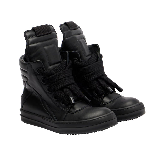 RICK OWENS / リックオウエンス ジャンボレース ジオバスケット レザー スニーカー レディース 601ru01f2898