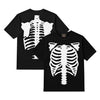 VANSON / バンソン サーマル ブラック ボーン パッチ Tシャツ 601rzv2601