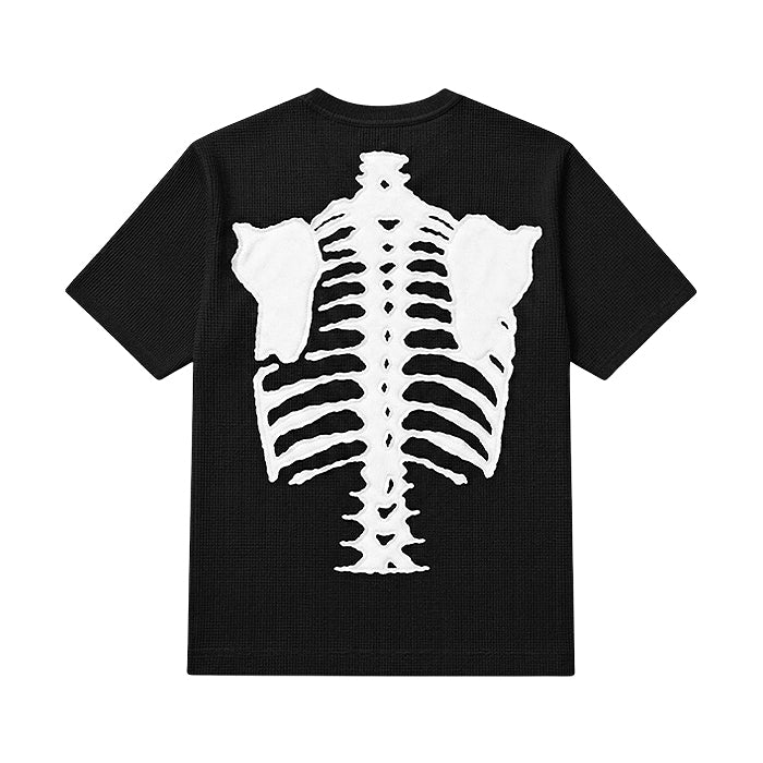 VANSON / バンソン サーマル ブラック ボーン パッチ Tシャツ 601rzv2601
