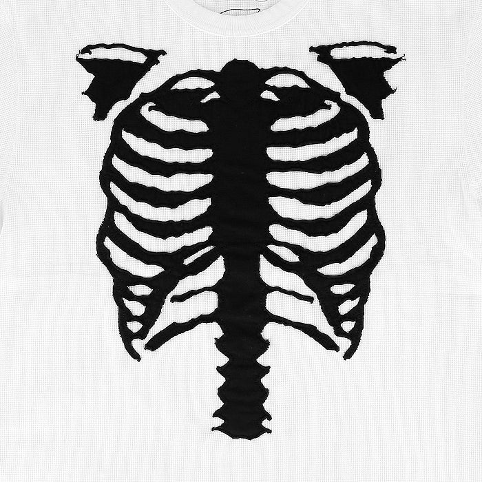VANSON / バンソン サーマル ブラック ボーン パッチ Tシャツ 601rzv2601