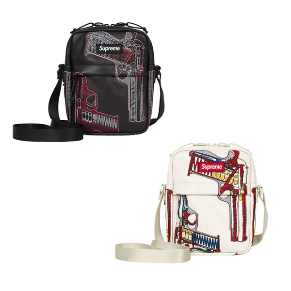 SUPREME / シュプリーム アルフレッド マルティネス ガンズ エンブロイダード レザー ショルダー バッグ SS26B33 601ss26b33