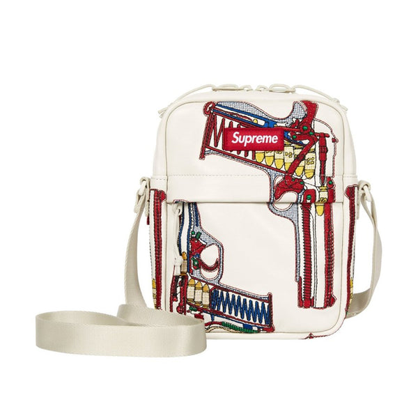 SUPREME / シュプリーム アルフレッド マルティネス ガンズ エンブロイダード レザー ショルダー バッグ SS26B33 601ss26b33