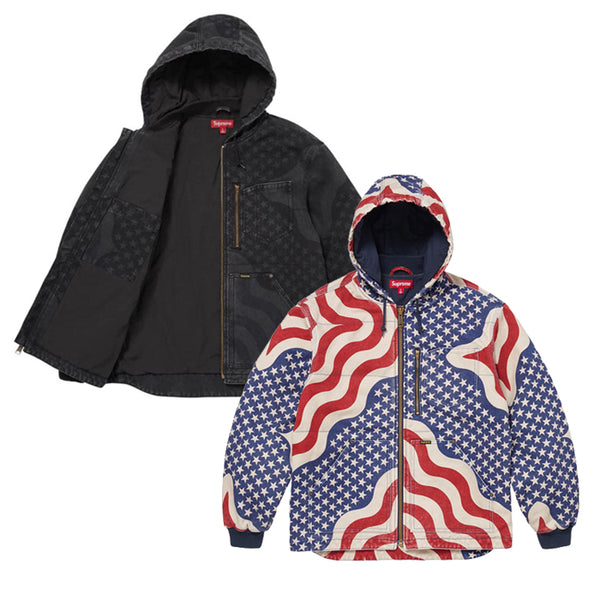 SUPREME / シュプリーム フラッグ キルテッド フーデッド ワーク ジャケット SS26J60 601ss26j60