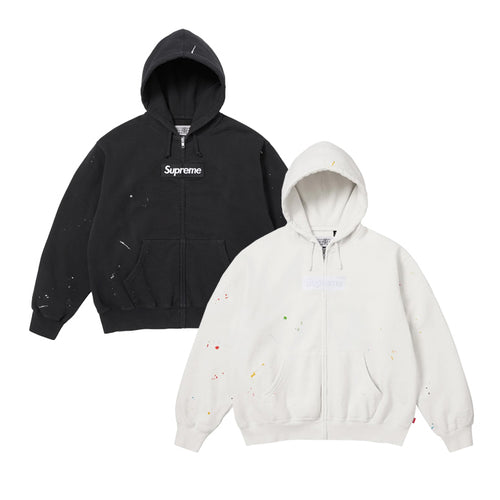SUPREME × MM6 / シュプリーム × エムエムシックス メゾン マルジェラ ボックス ロゴ ジップ アップ スウェット パーカー SS26SW32 601ss26sw32
