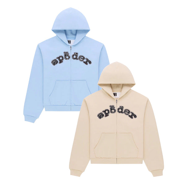 SP5DER / スパイダー ミックス ストーン V2 ジップ フーディー 601st019ss26