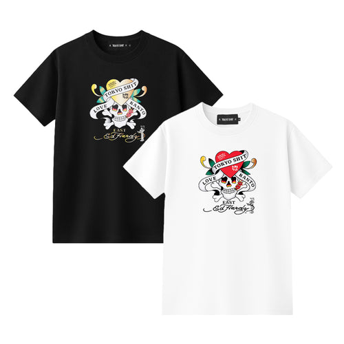 TOKYO SHIT / トウキョウシット ED スケルトン ハート ショートスリーブ Tシャツ 601tsedskeleton