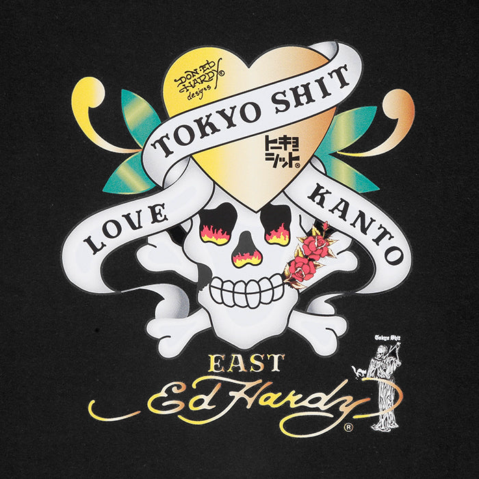 TOKYO SHIT / トウキョウシット ED スケルトン ハート ショートスリーブ Tシャツ 601tsedskeleton