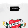 TOKYO SHIT / トウキョウシット ED スケルトン ハート ショートスリーブ Tシャツ 601tsedskeleton