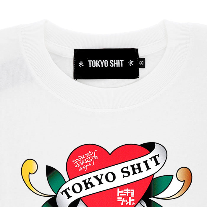 TOKYO SHIT / トウキョウシット ED スケルトン ハート ショートスリーブ Tシャツ 601tsedskeleton