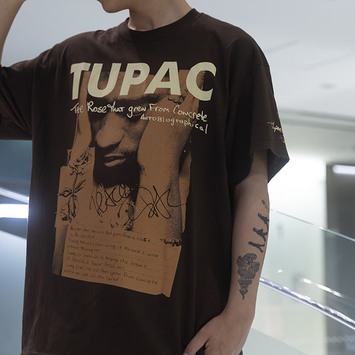 GMERCH / ジーマーチ 2パック ポウイトゥリィ Tシャツ 601tupacbrownpo