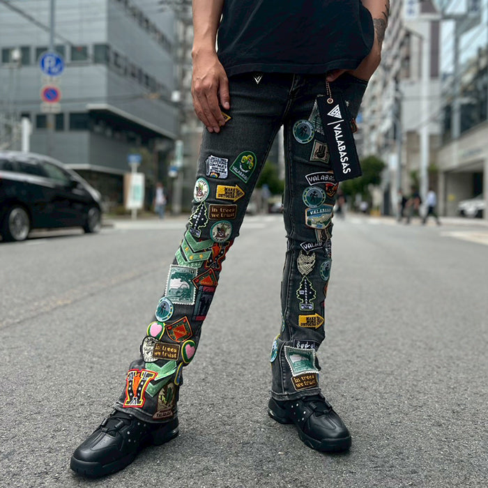 VALABASAS AXIS STACKED JEANS│ヴァラバサス バラバサス アクシス