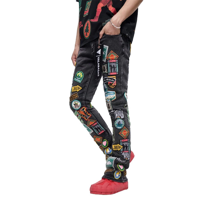 VALABASAS AXIS STACKED JEANS│ヴァラバサス バラバサス アクシス