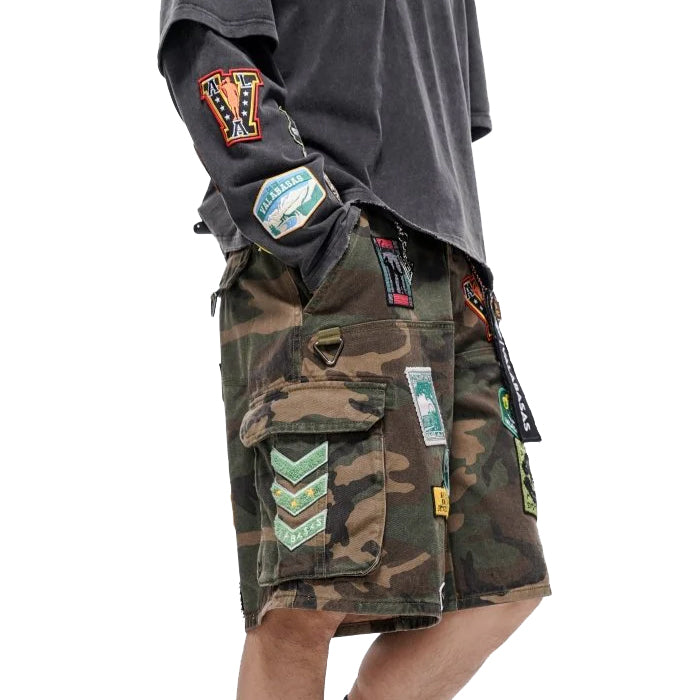 VALABASAS DISTRICT CAMO DENIM SHORTS│ヴァラバサス バラバサス