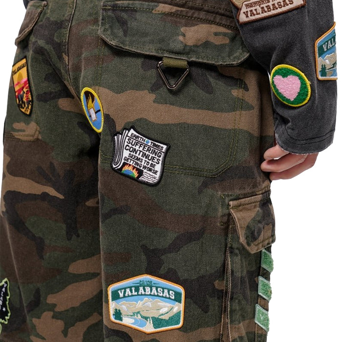 VALABASAS DISTRICT CAMO DENIM SHORTS│ヴァラバサス バラバサス