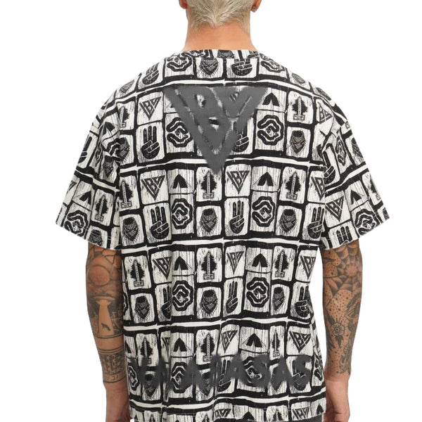 VALABASAS / ヴァラバサス ウッドカット ライトグレー Tシャツ 601vlbsvt11079